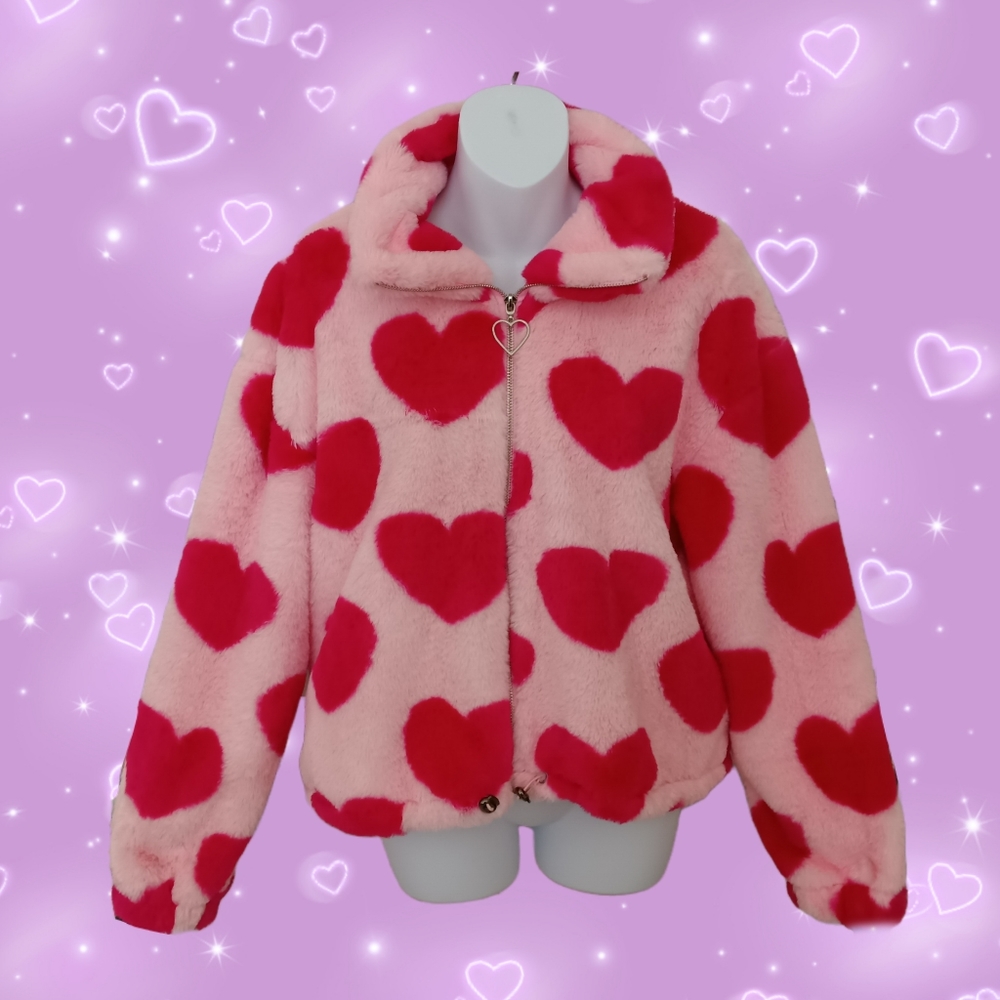 Love You Baby Girl Faux Fur Coat